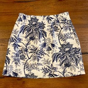 J. Crew floral skirt size 8